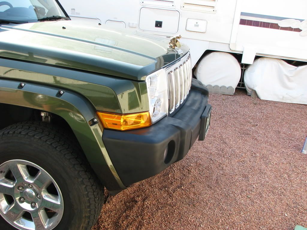 Front & Rear Bumpers coated with Bed Liner (How To) Jeep Commander