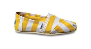 Yellow Toms Shoes on Egg Yellow Stripe Toms   44