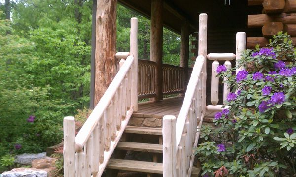 Cedar railing
