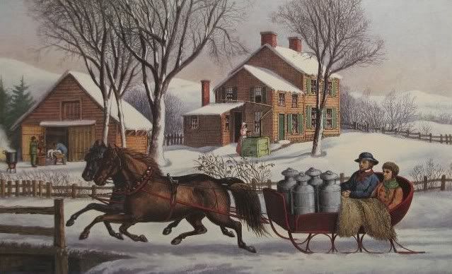 CountryMorning Currier and Ives Pictures, Images and Photos