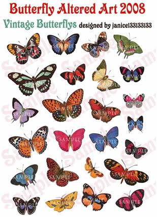 Retro Butterflies 3