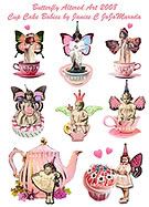 Tea Cup Baby Pink Collage Sheet