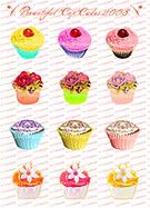 Cup Cakes Big Collage Sheet