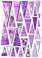 Fairy Hats Purple Collage Sheet