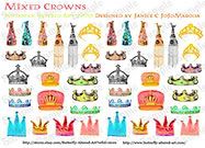 Mixed Crowns Collage Sheet