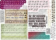 Alphabet Words Collage Sheet