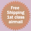 Free Shipping 1st class air mail