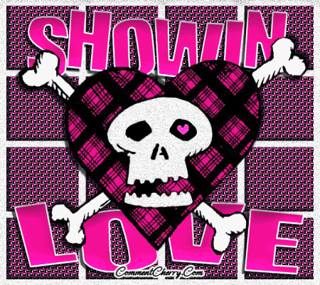 Pink skull and cross bones love Pictures, Images and Photos