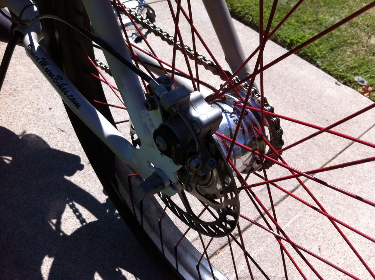 replacing rear bike wheel with disc brakes