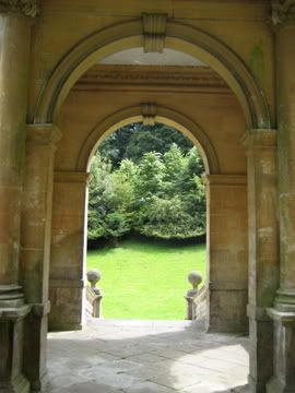 View down the bridge