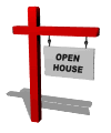 swinging open house sign Pictures, Images and Photos