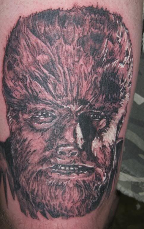 werewolf tattoo. werewolf tattoo