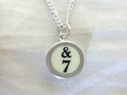 number 7 pendant