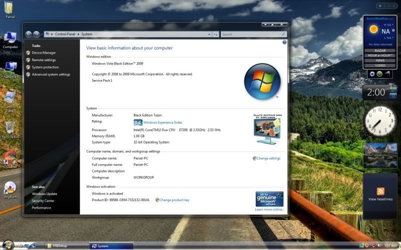 Vista 32bit Black Edition 2009 preview 1