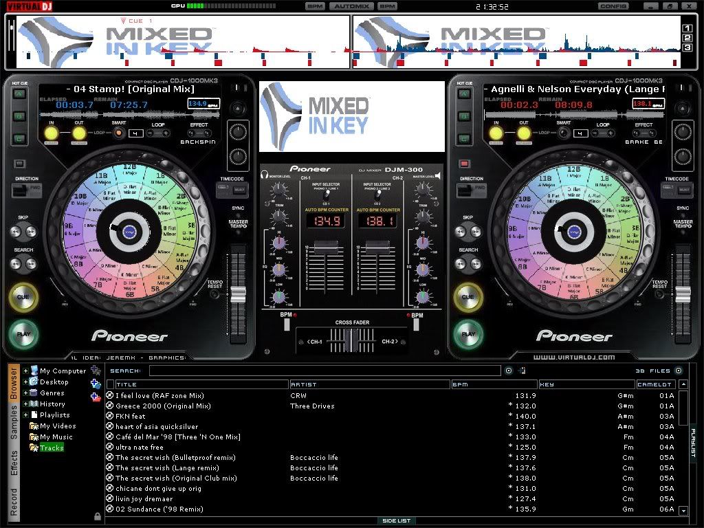 Take a look at my virtual dj camelot sound skin Mixed In Key Community