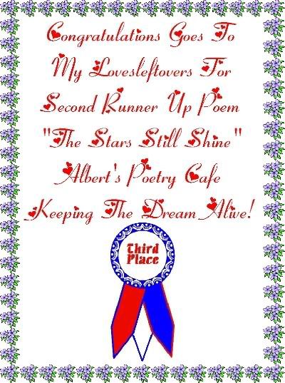 3rd Place Poem In Dream