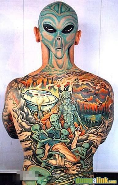 Alien Tattoo. This is a truly impressive tattoo and this would really make