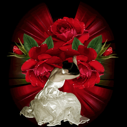 Lady/Red Rose Pictures, Images and Photos