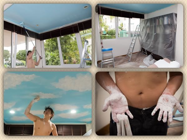 cloud mural
