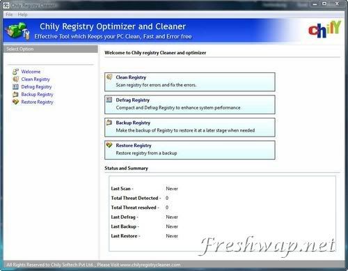 Portable Chily RegCleaner 7.12.01