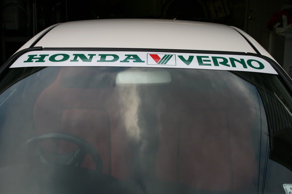 Honda verno windshield banner #7