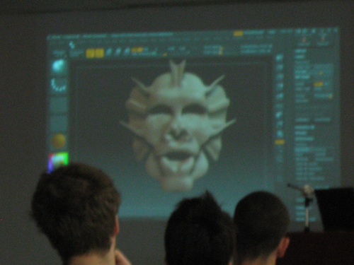 Modelo tridimensional desenvolvido durante a palestra
