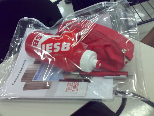 O kit distribuido para todos os participantes