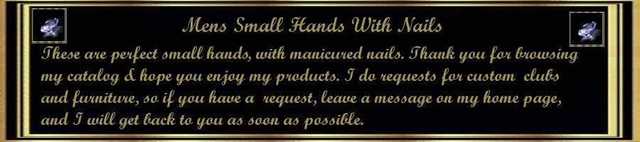 Mans Small Hands &amp; Nails Description