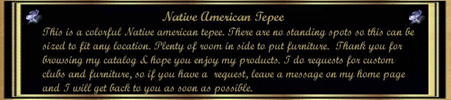 Native American Tepee Description