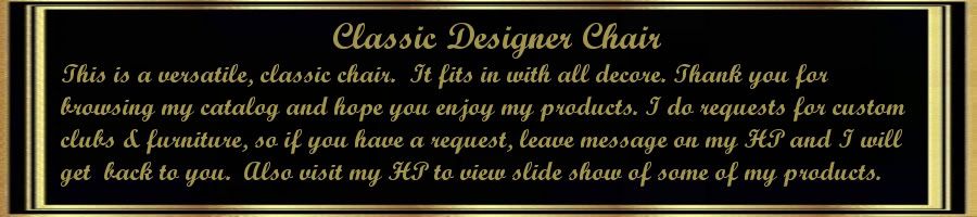 Designer Classic Chair Description