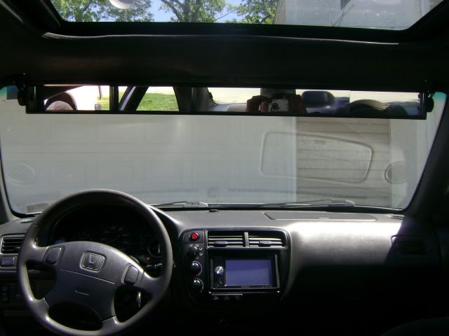 Honda prelude rear view mirror install