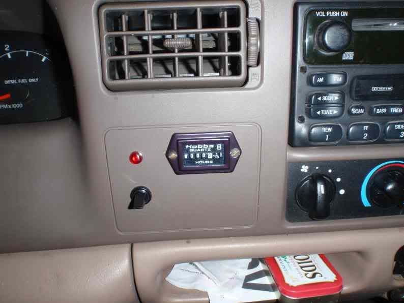 Hobbs meter installation Ford Truck Enthusiasts Forums
