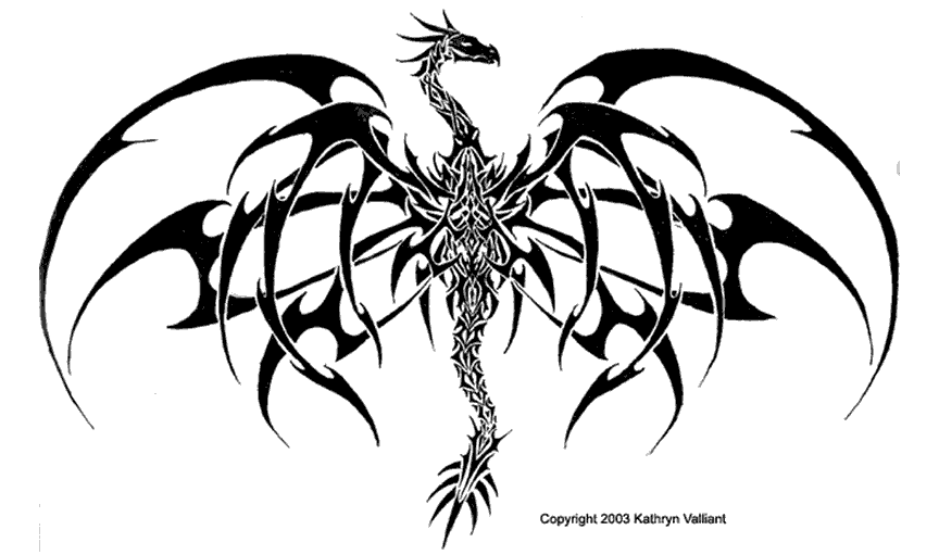 Free Picture of Dragon Tattoo Photo Under category: tribal tattoo,