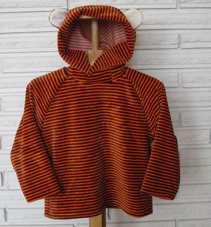Tiger Bamboo Velour Hoodie  size 18 mo