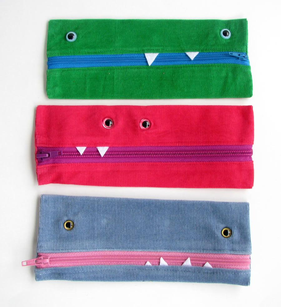 Monster Pencil Pouch by Simone
