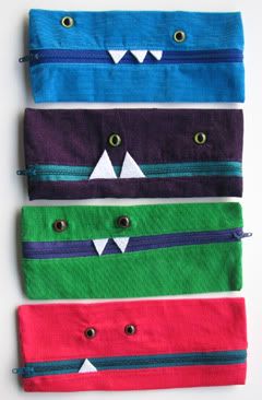 Monster Pencil Pouch by Simone