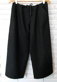 Black Linen Cropped Pants  size S/M