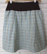 Teal and Moss Flared Mama Skirt  size L *special pricing*