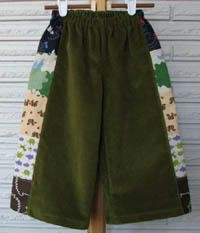 Mossy Green Patchy Cords size 2T