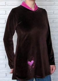 Wrapped in Love Velour Tunic  size S/M
