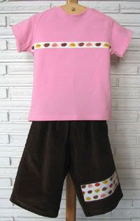 Hedgehogs on Parade Raglan and Cropped Pants  size 4T/5 *sale*