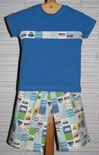 Patchy Car Raglan and Shorts Set  size 2T/3T