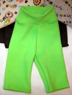 Lime Green Wool Interlock Yoga Pants & Free Shirt (S)