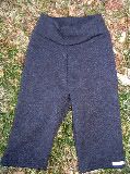 Charcoal Gray Wool Interlock Yoga Pants, YPS--Holida Special Free Shipping
