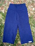 Navy Blue Wool Interlock Yoga Pants--Holiday Special, FREE Shipping