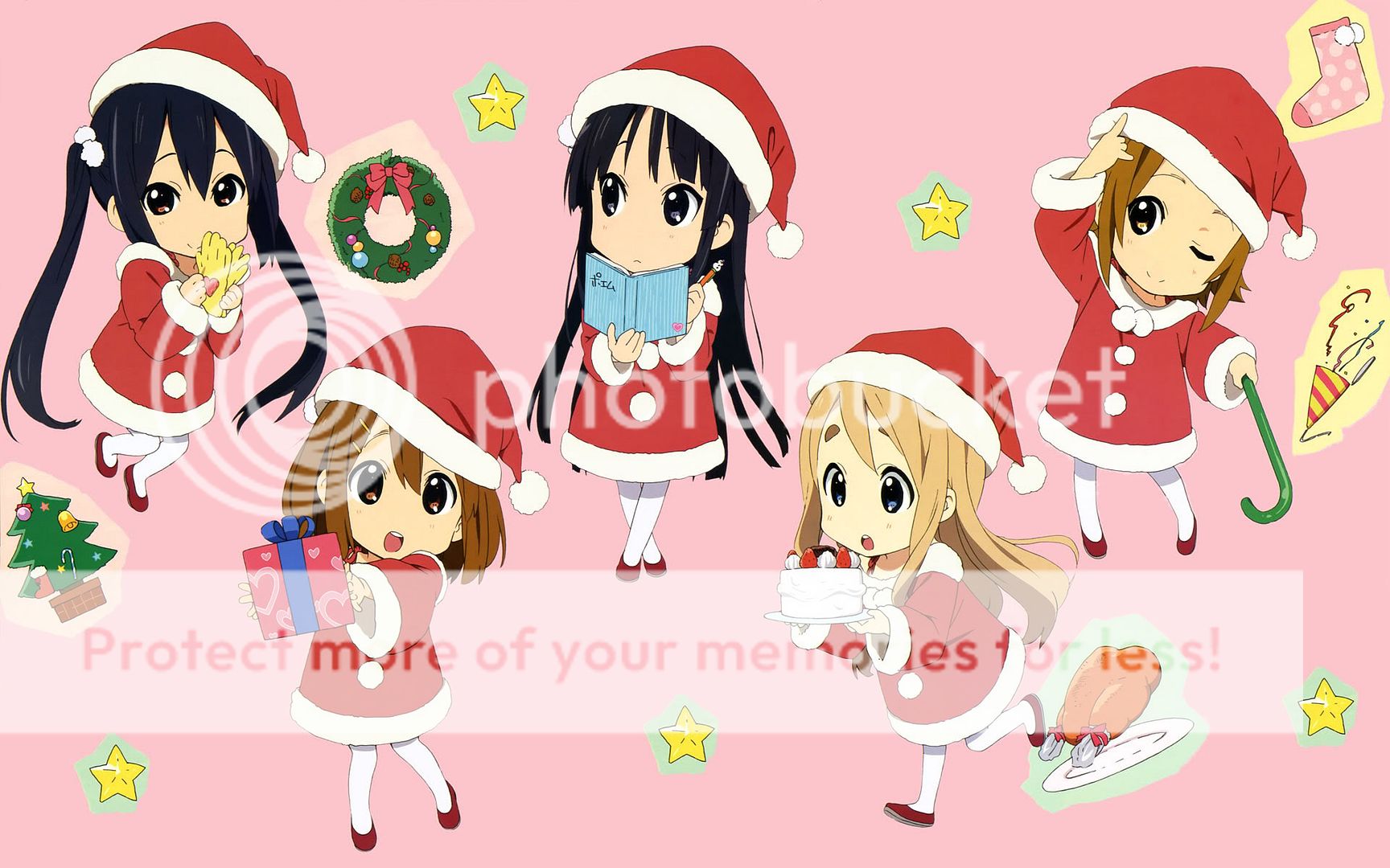 轻音可爱圣诞改壁纸