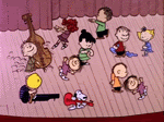 christmas peanuts stage dancing