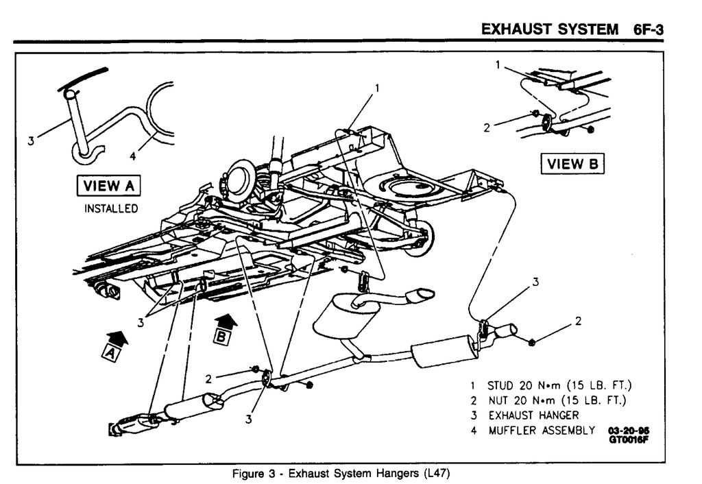 "vestigial" exhaust system donut hangers Riviera_factory_manual_6f_772