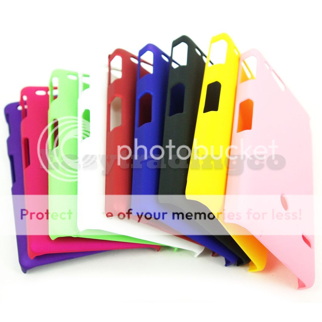 9x Back Cover Case Sony Xperia Go ST27I Black Blue Pink Purple Red